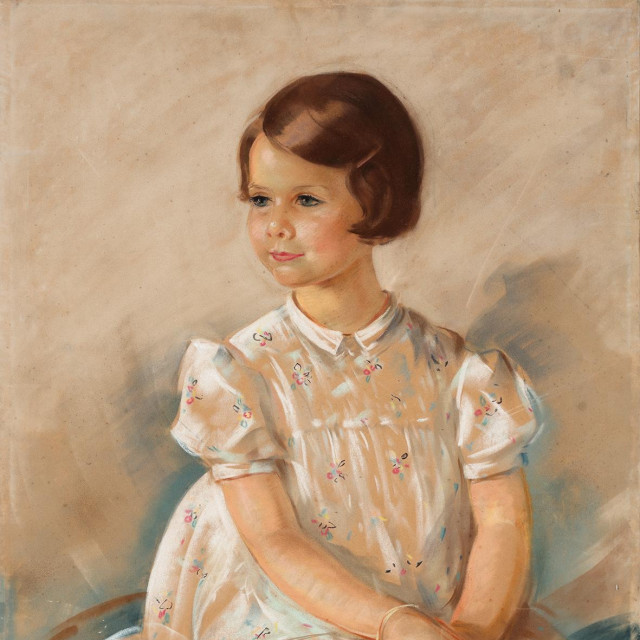 Portret djevojčice datira u 1935. godinu kada se Antonini od novinarskog i uredničkog posla okreće ka slikanju po narudžbi. Portreti postižu popularnost i omogućuju mu lagodan život