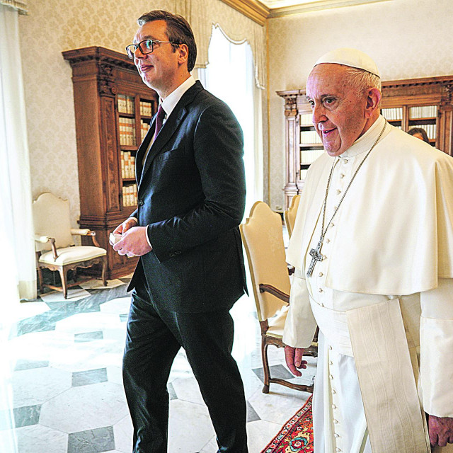 Papa Franjo i Aleksandar Vučić