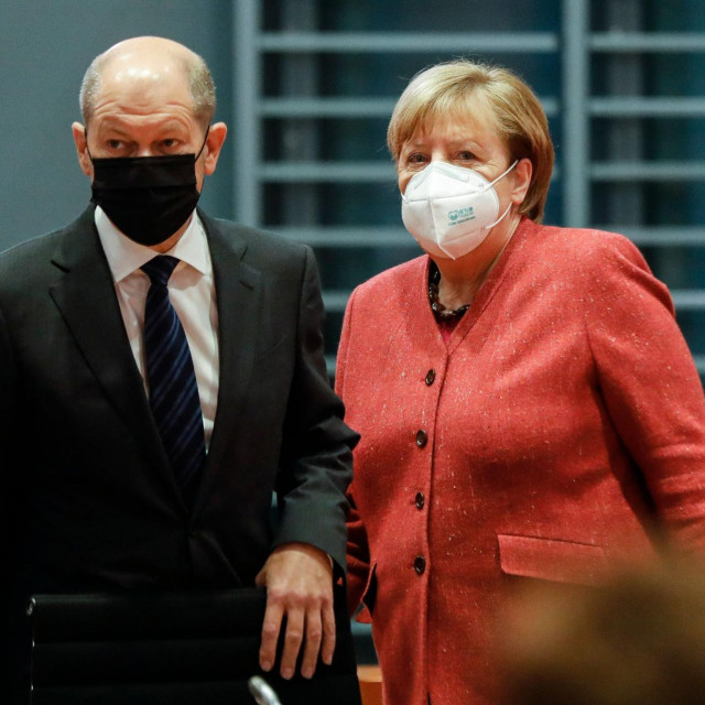 Njemački ministar financija Olaf Scholz i kancelarka Angela Merkel