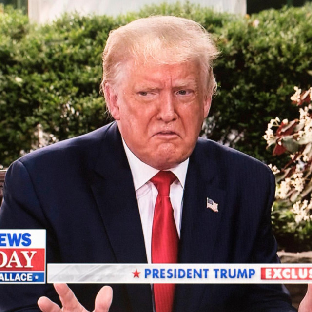 Donald Trump tijekom intervjua na Fox Newsu