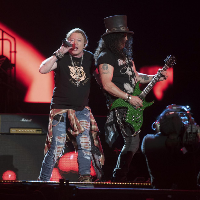 Axl Rose i Slash tijekom koncerta u Mexico Cityju