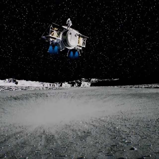 Render letjelice kojom bi astronauti sletjeli na površinu Mjeseca