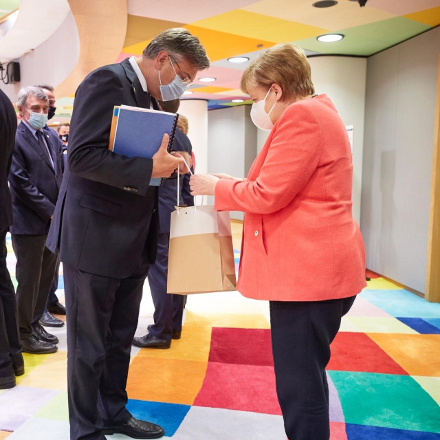 Premijer Andrej Plenković i njemačka kancelarka Angela Merkel