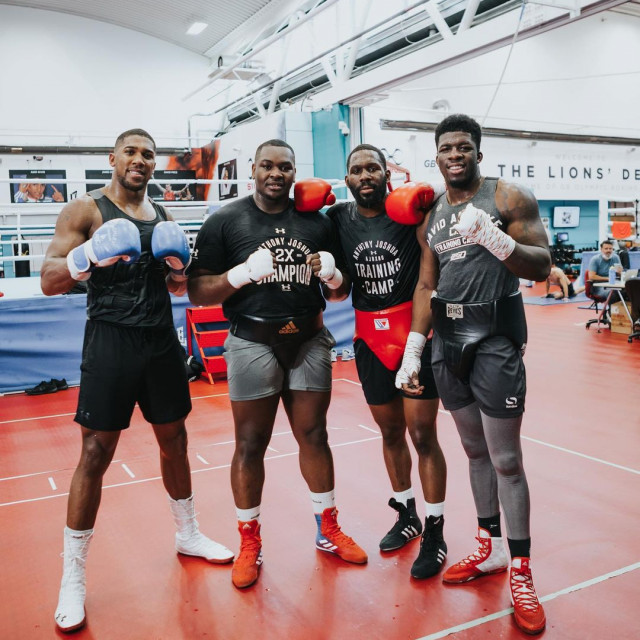 Anthony Joshua, Hosea Stewart, Bryant Jennings i David Adelaye