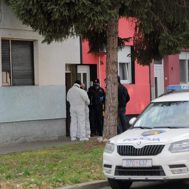 Policijski očevid ubojstva u Osijeku






 