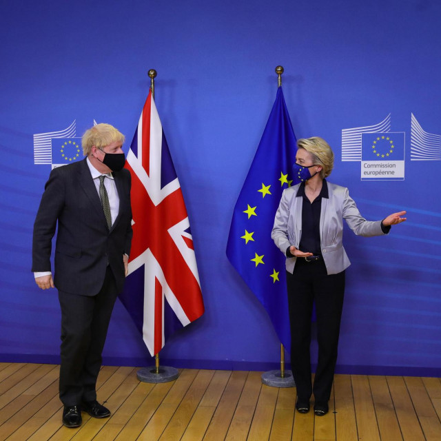 Britanski premijer Boris Johnson i predsjednica EK Ursula von der Leyen