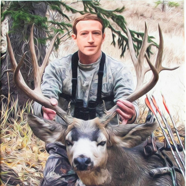 Mark Zuckerberg kao trofejni lovac