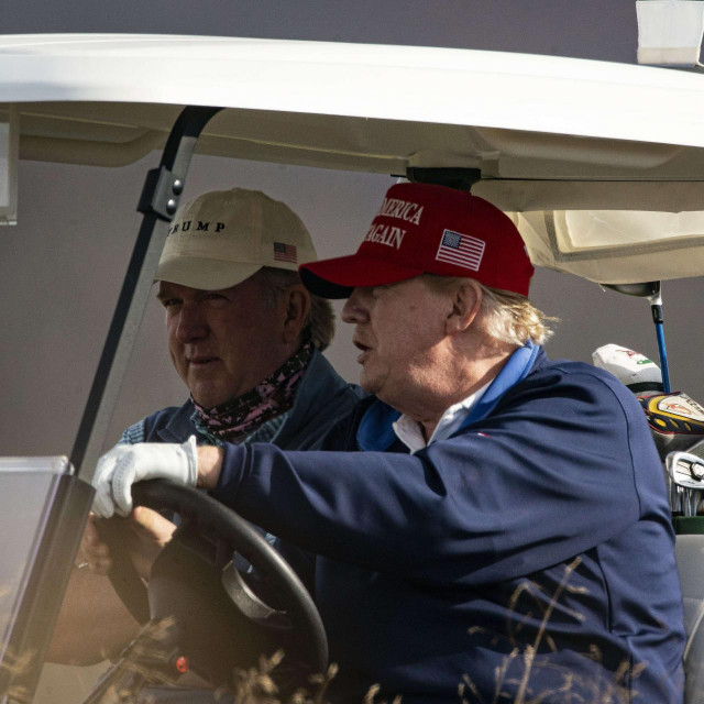 Donald Trump na svojem golf terenu