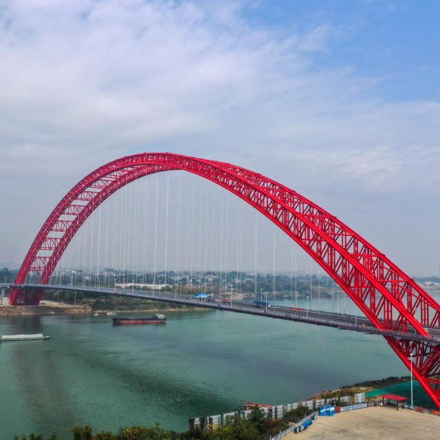 &amp;#39;Third Pingnan Bridge&amp;#39; u Kini (snimljen 28. prosinca 2020.)