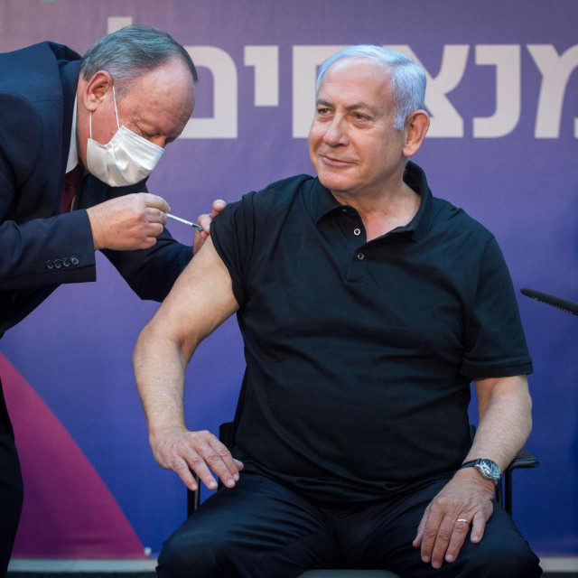 Cijepljenje izraelskog premijera Benjamina Netanyahua