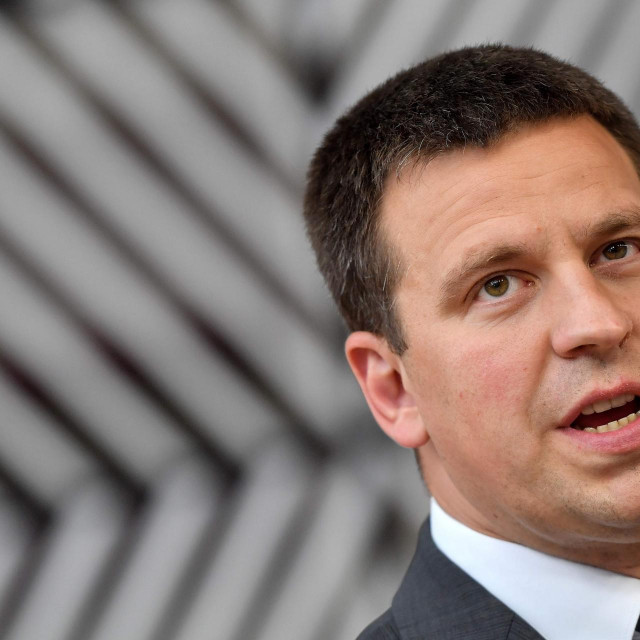 (FILES) In this file photograph taken on June 30, 2019, Estonia's Prime Minister Juri Ratas speaks to the press as he arrives for an European Council Summit at The Europa Building in Brussels. - Estonian Prime Minister Juri Ratas said January 13, 2021, that he was stepping down after his Centre Party came under investigation for corruption linked to a property development company.
His resignation brings down the Baltic eurozone nation's centre-right coalition government that also includes a far-right party, but new elections are unlikely. (Photo by JOHN THYS/AFP)