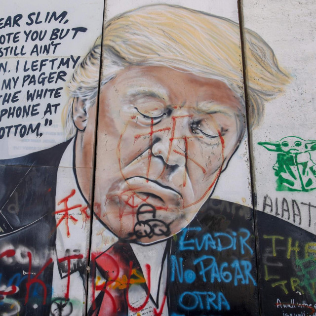 Mural Donalda Trumpa u Jeruzalemu