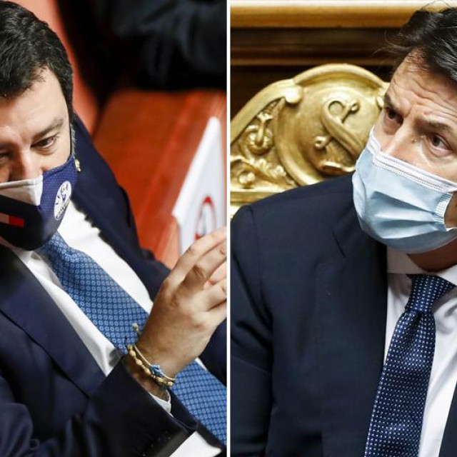 Matteo Salvini i Giuseppe Conte