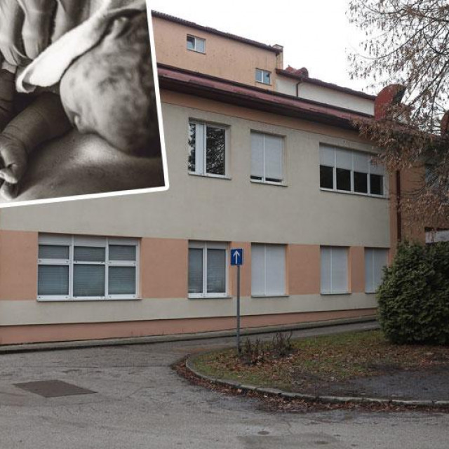 Majka je hospitalizirana na Odjelu ginekologije Opće bolnice u Varaždinu (na glavnoj fotografiji); slika gore lijevo je ilustrativna