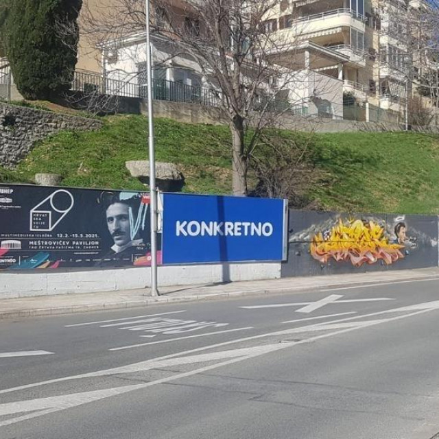 Plakat 'Konkretno' u Splitu