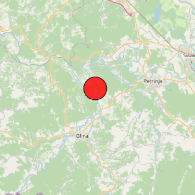 Potres magnitude 3.4 s epicentrom u okolici Petrinje