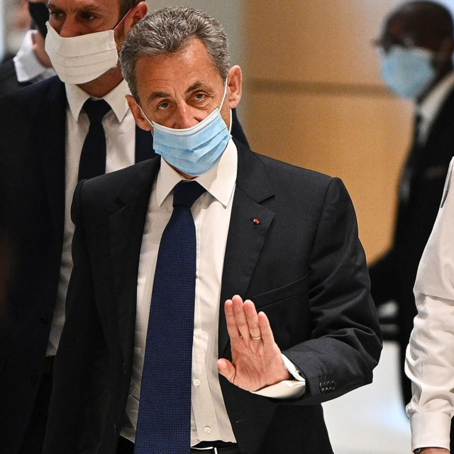 Bivši predsjednik Nicolas Sarkozy tijekom suđenja