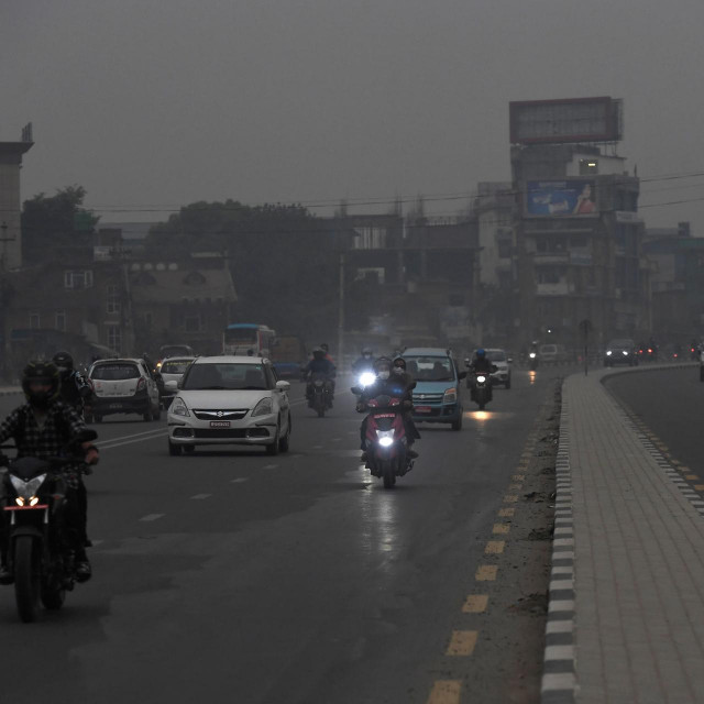 Zagađenje zraka u Nepalu, prizor iz Kathmandua