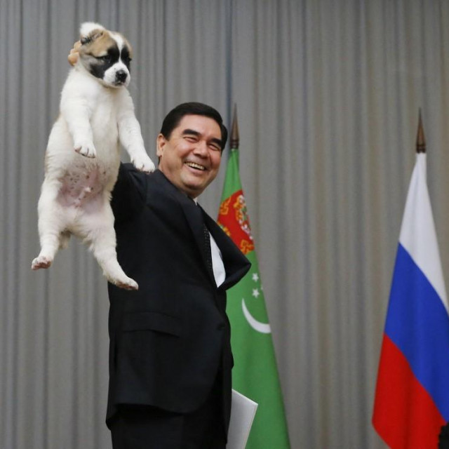 Gurbanguly Berdimuhamedow i Vladimir Putin 
