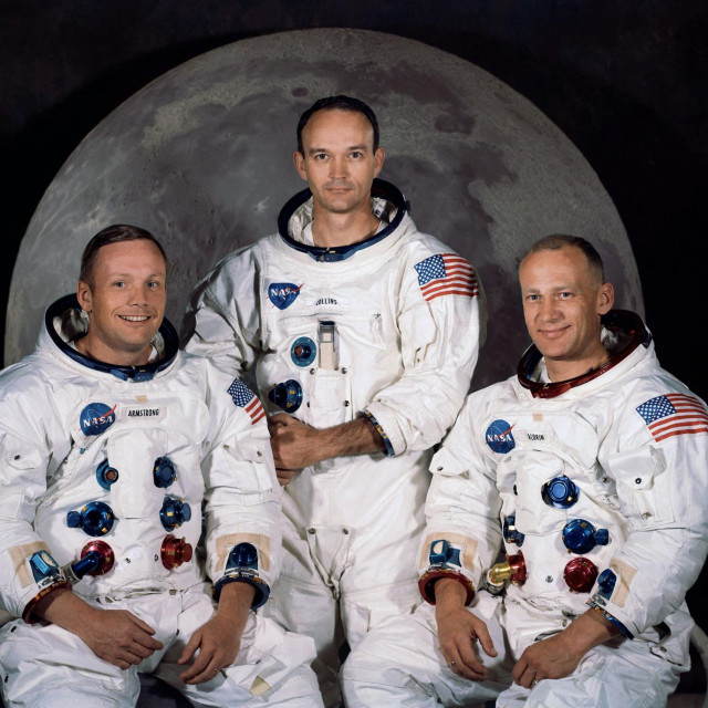 Neil A. Armstrong, Michael Collins i Edwin E. ”Buzz” Aldrin