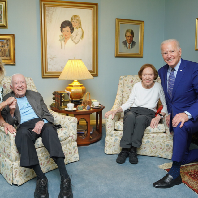 Bračni par Biden u posjetu bračnom paru Carter