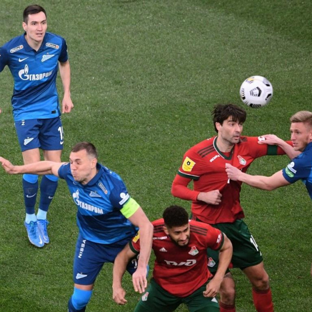 Vedran Ćorluka tijekom zadnjeg nastupa protiv Zenita, koji su njegovi izgubili s čak 6:1