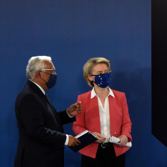 Ursula von der Leyen, Antonio Costa i Charles Michel
