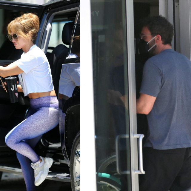 Jennifer Lopez i Ben Affleck zajedno su bili u teretani. J. Lo je snimljena na izlasku iz auta, a Ben na ulasku u teretanu u Miamiju