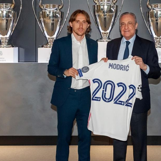 Luka Modrić i Florentino Perez