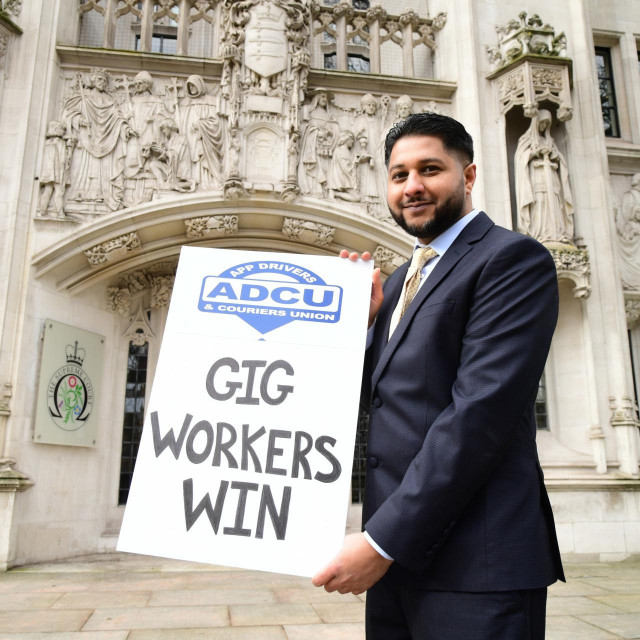 Vozač Yaseen Aslam ispred Vrhovnog suda u Londonu 