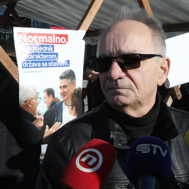 Branimir Glavaš nakon davanja potpisa podrške kandidaturi Zorana Milanovića za predsjednika Republike