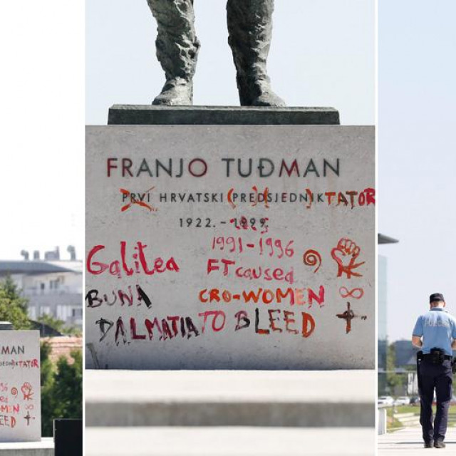 Išaran spomenik Franji Tuđmanu u Zagrebu