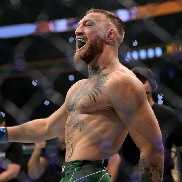 LAS VEGAS, NEVADA - JULY 10: Conor McGregor of Ireland walks in the octagon before his lightweight bought against Dustin Poirier during UFC 264: Poirier v McGregor 3 at T-Mobile Arena on July 10, 2021 in Las Vegas, Nevada. Stacy Revere/Getty Images/AFP&lt;br /&gt;
== FOR NEWSPAPERS, INTERNET, TELCOS &amp; TELEVISION USE ONLY ==