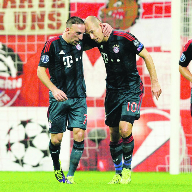 Čuveni Bayernov tandem Franck Ribery (lijevo) i Arjen Robben