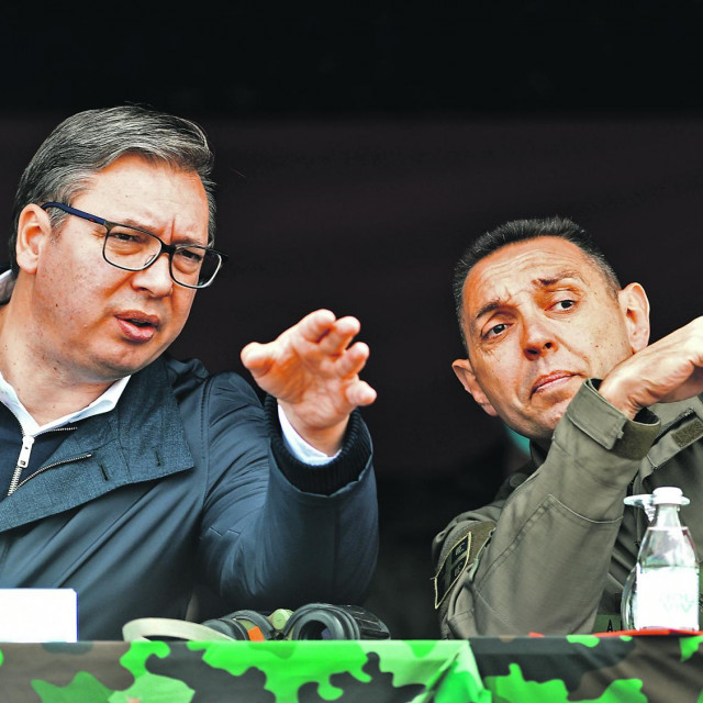 Aleksandar Vučić i Aleksandar Vulin