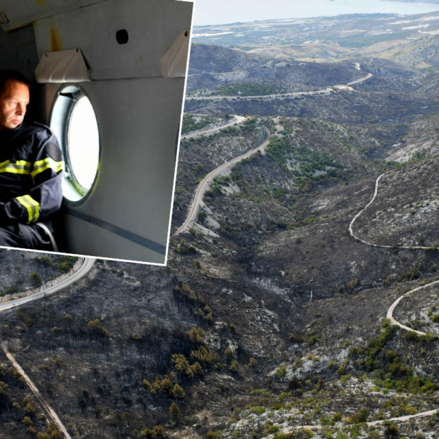 Predsjednik Milanović iz helikoptera gleda opožarena područja
