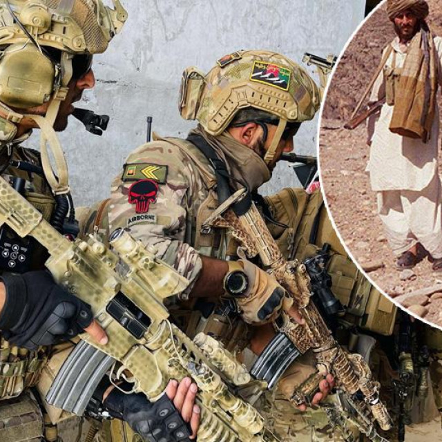 Afganistanska specijalna jedinica, talibani (u krugu)
