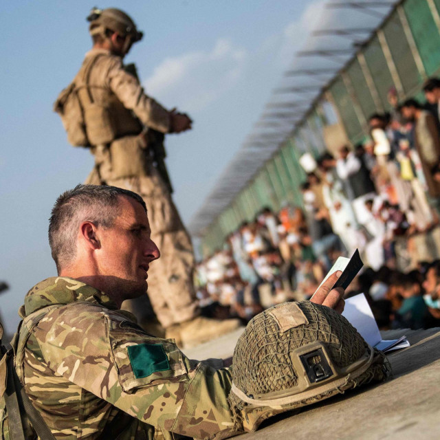 Pripadnici oružanih snaga tijekom operacije potpore evakuaciji u Kabulu