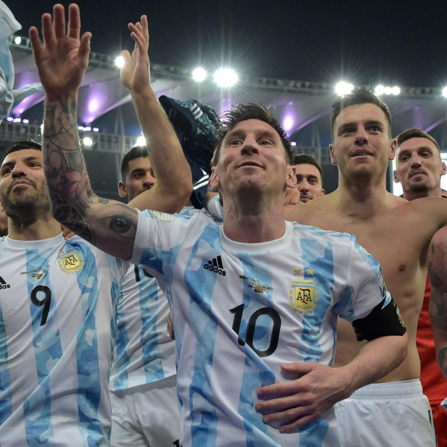 Messi, Lo Celso (drugi zdesna) i društvo slave ovoljetno osvajanje Copa Americe