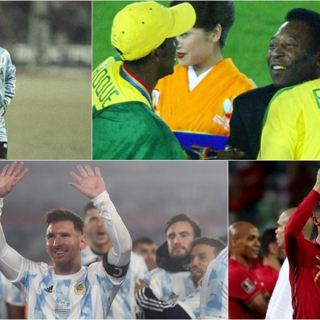 Maradona, Pele, Ronaldo, Messi, C. Ronaldo