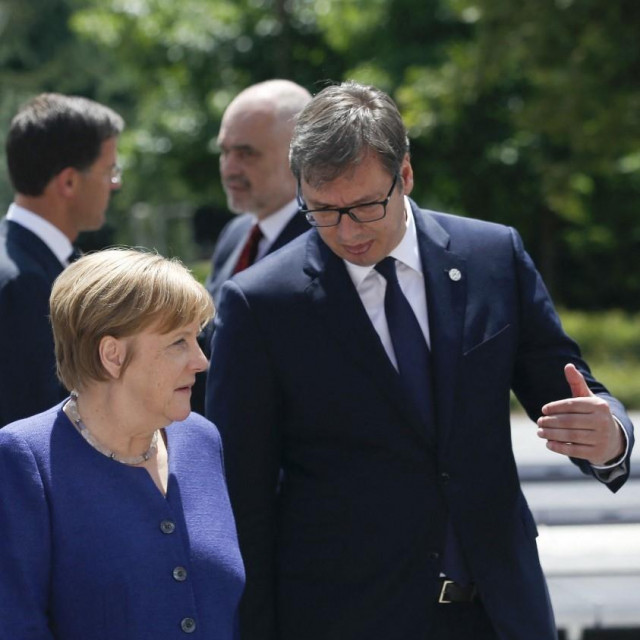 Aleksandar Vučić i Angela Merkel