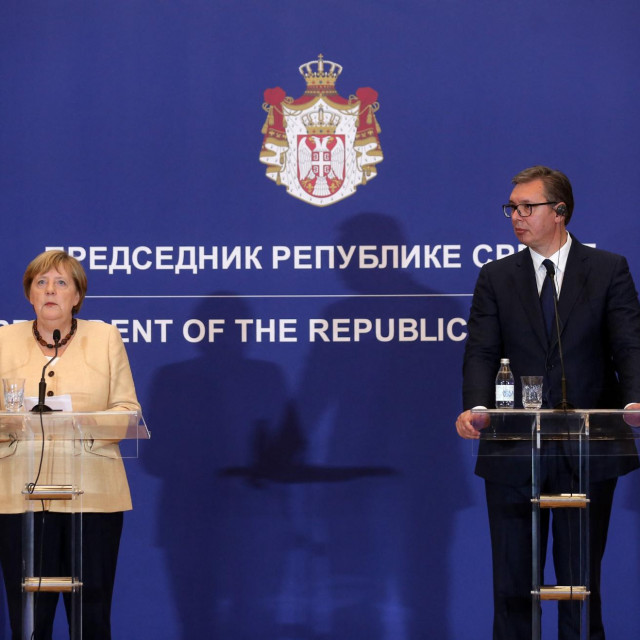 Angela Merkel i Aleksandar Vučić