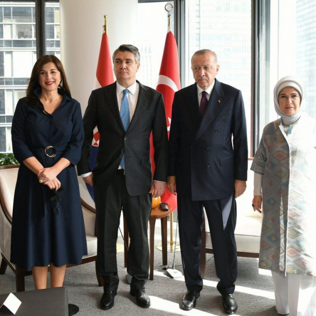 Sanja Musić Milanović, Zoran Milanović, Recep Tayyip Erdogan i Emine Erdoğan