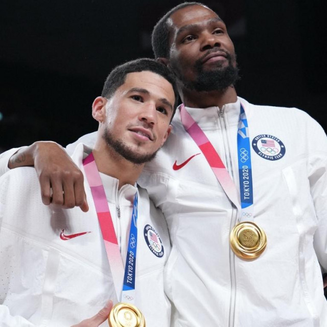 Devin Booker i Kevin Durant na Olimpijskim igrama
