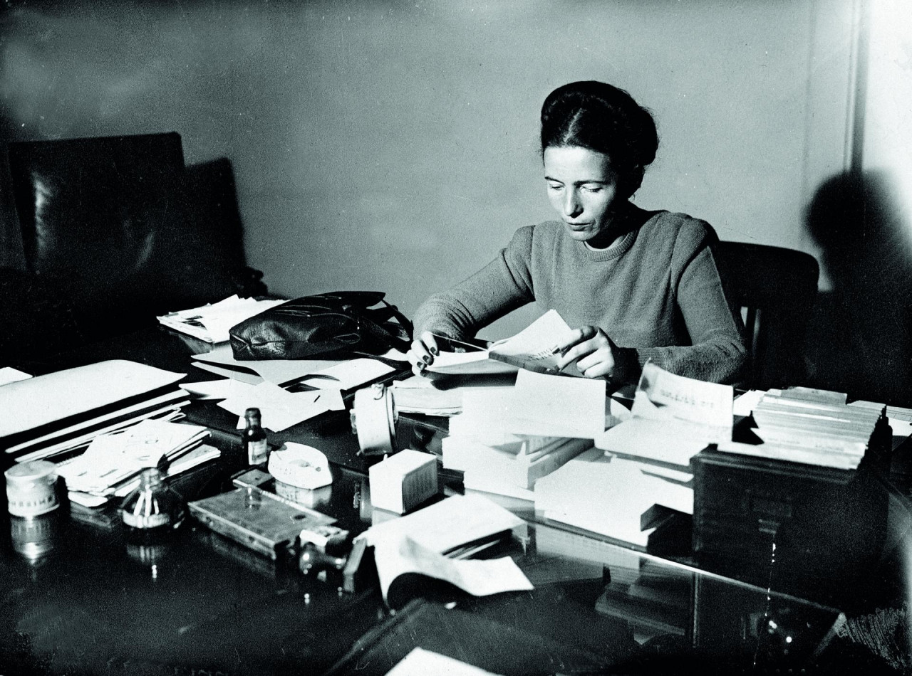 Controversial author Simone de Beauvoir