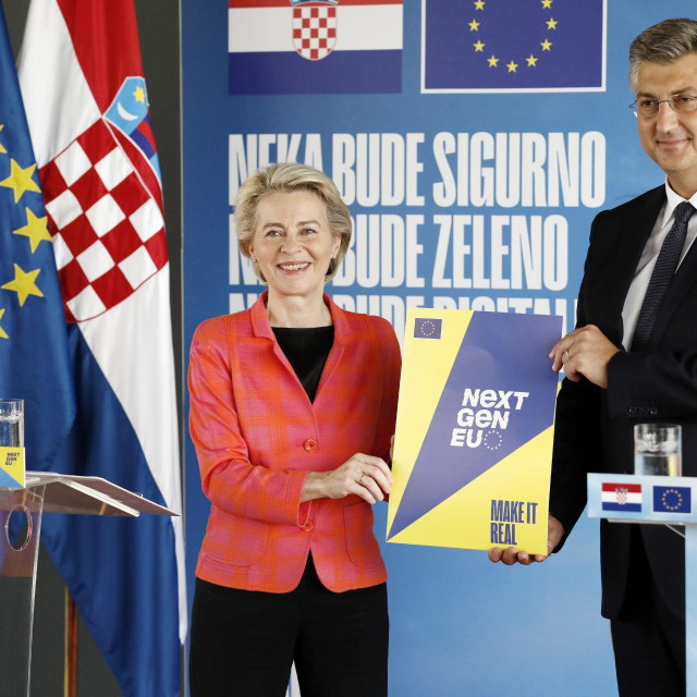 Andrej Planković i Ursula von der Leyen, arhivska fotografija