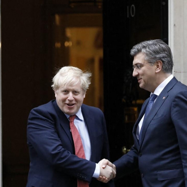 Boris Johnson i Andrej Plenković
