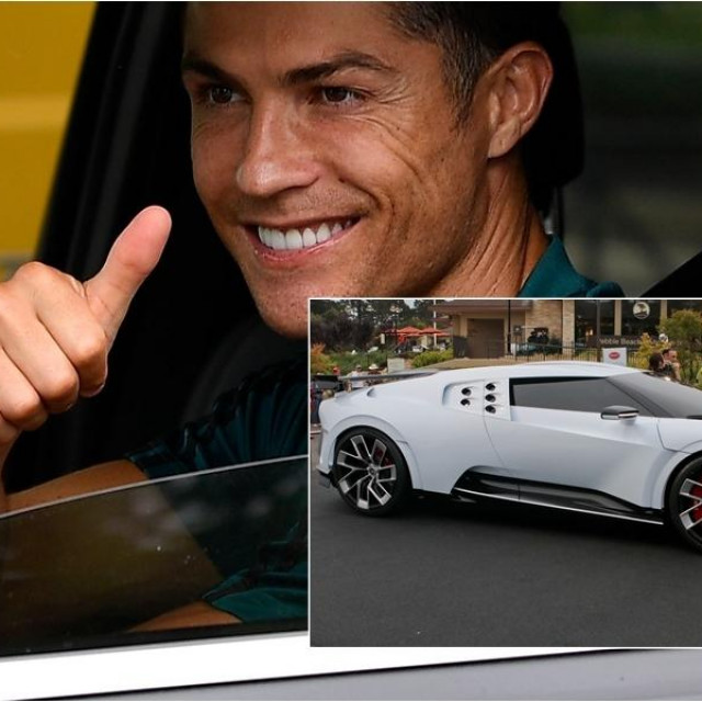 Cristiano Ronaldo i Bugatti Centodieci
