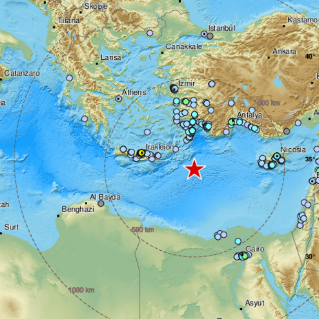 Potres u Mediteranu