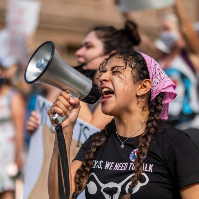 Prosvjednici sudjeluju na Ženskom maršu u Austinu, Teksas